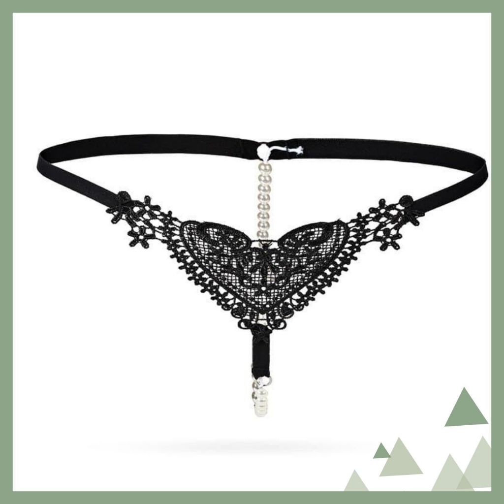 TALI SEXY CELANA DALAM MUTIARA IMITASI G STRING