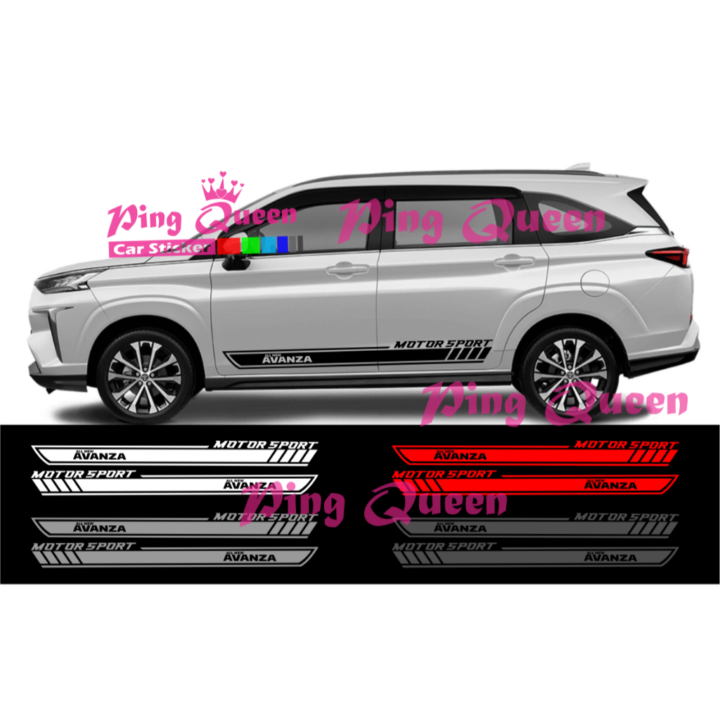 Sticker stiker mobil all new avanza cutting sticker mobil toyota all new avanza sticker mobil terbar