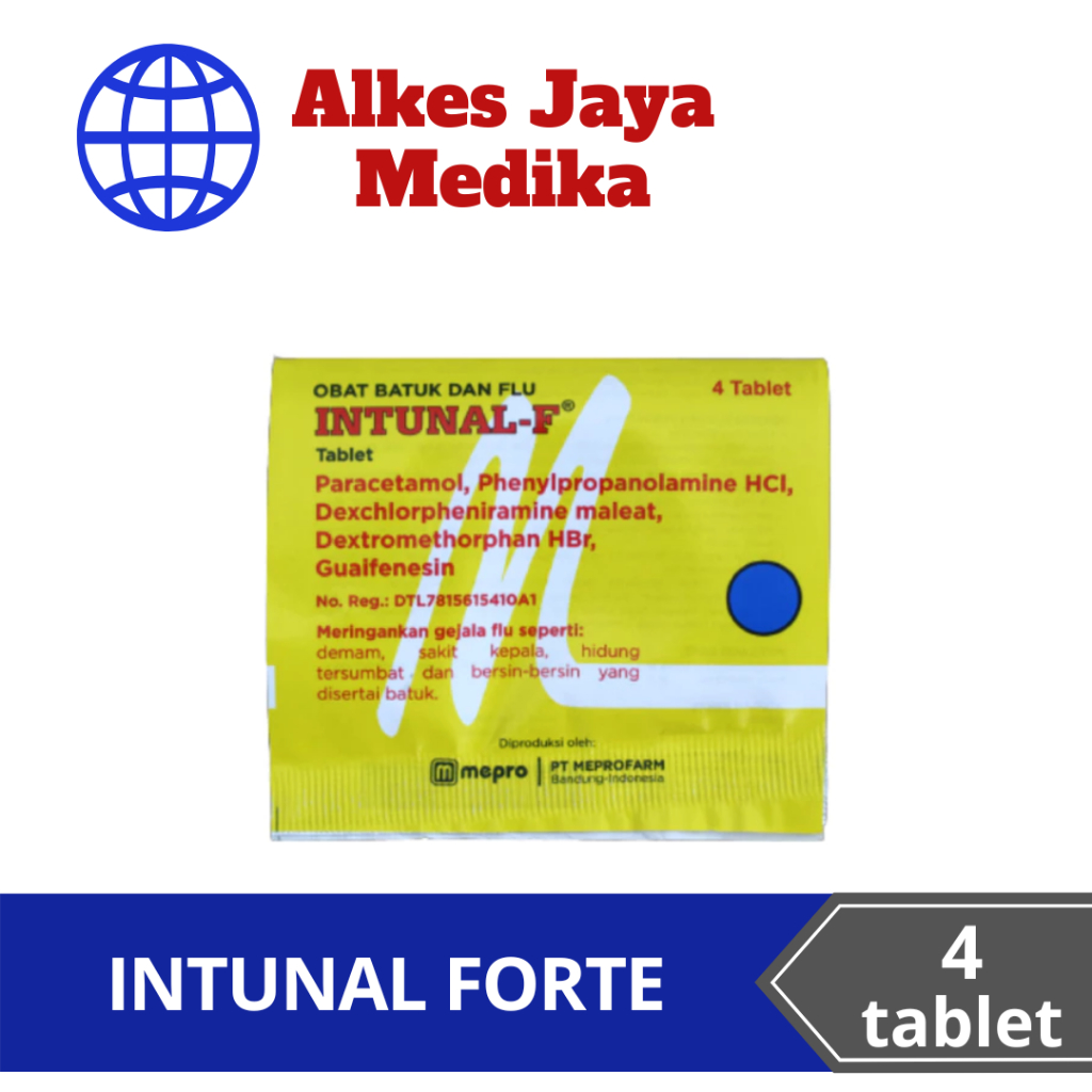 INTUNAL F Isi 4 Tablet - Obat Batuk Pilek