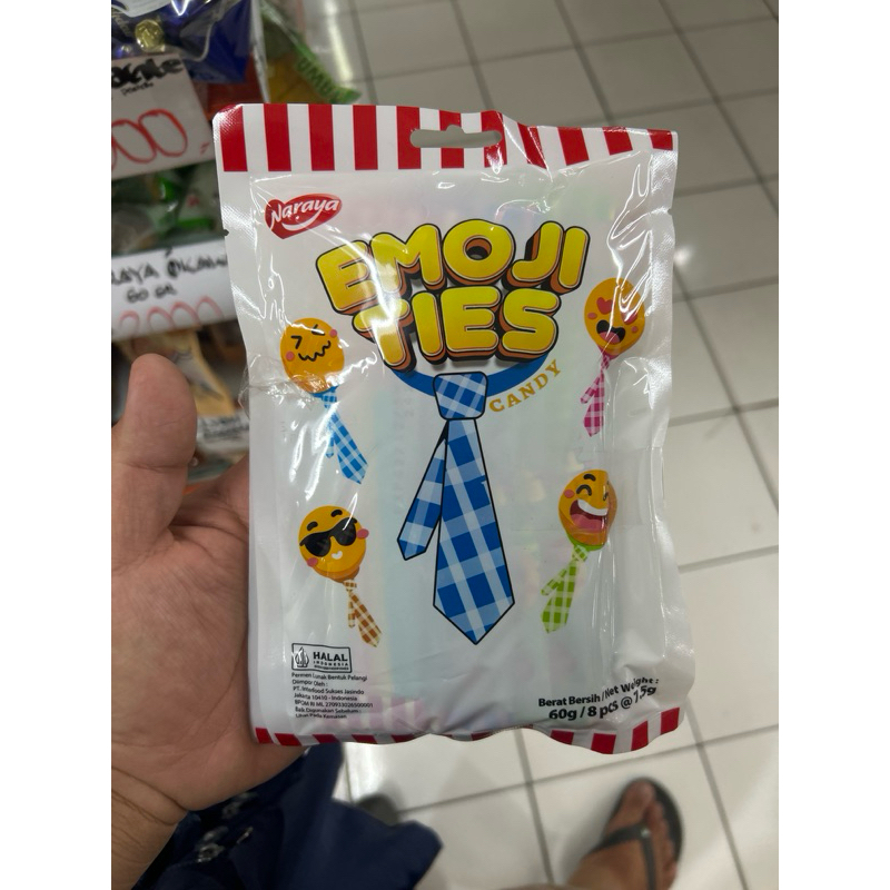 

naraya Emoji Ties candy 60gram (8)