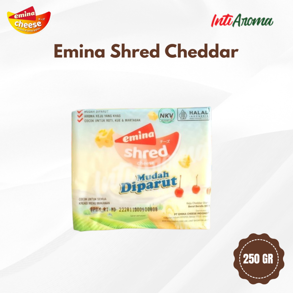 

Emina shred keju cheddar
