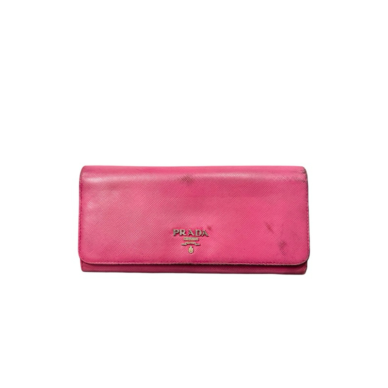 Prada Dompet Saffiano Leather Pink ORIGINAL preloved