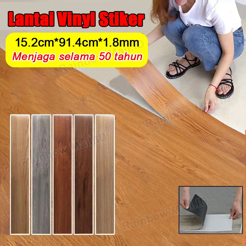 Lantai Vinyl Motif Kayu tebal Vinyl Lantai Sticker Premium Pvc Lantai Motif Kayu Vinyl Lantai Tempel