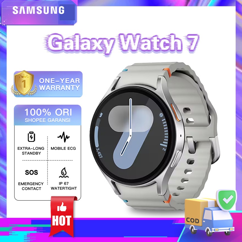 [Flash Sale] Asli Samsung Galaxy Watch 7 44mm Jam Tangan Smartwatch Garansi 1 Tahun SmartWatch Water