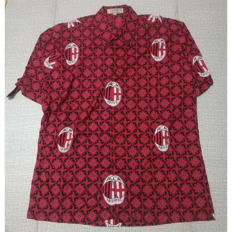 Preloved batik bola AC MILAN merk Sand Effendy/dy389