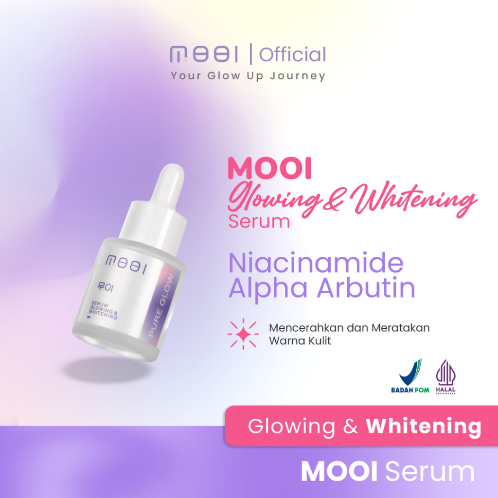 Serum Mooi Pure Glow 20ml - Serum Korea Pencerah Wajah (100% ORIGINAL BPOM) | Skin Care Face Serum