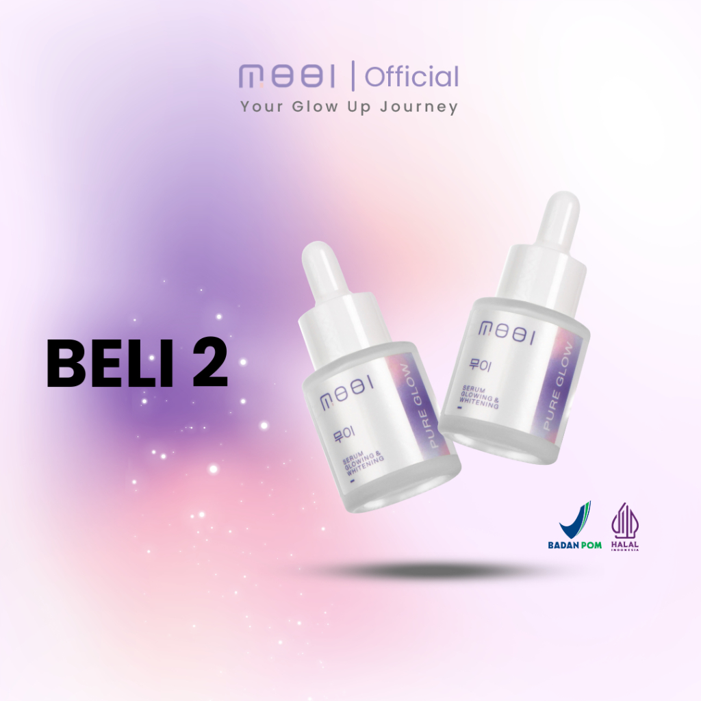 Mooi Pure Glow Promo beli 2  - Serum Pencerah Wajah Korea (100% ORIGINAL BPOM)