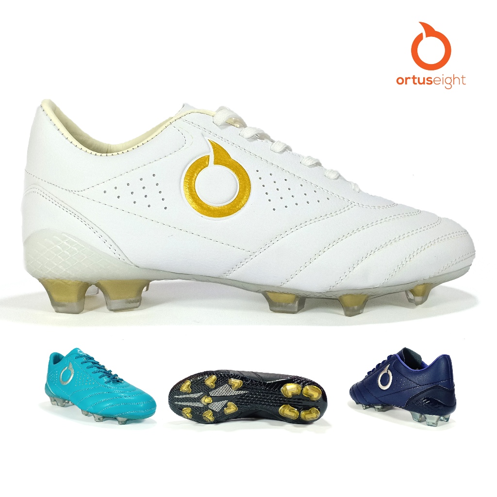 Sepatu Bola Ortus Eight Model Classic type Sol Bening daya cengkram kuat warna Putih Terbaru