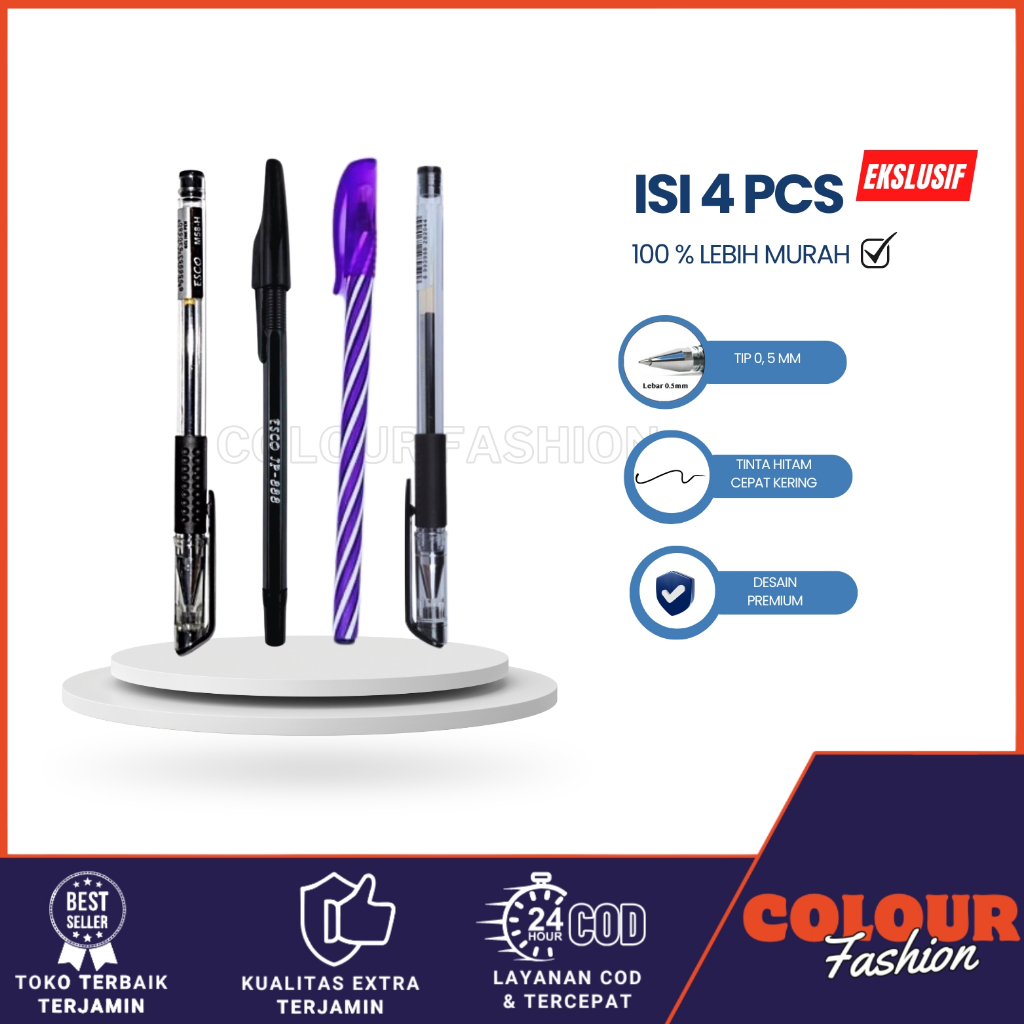 

Pulpen / Pulpen gel / Pulpen jel / Ballpoint / Kado Siswa / alat tulis kantor / Bingkisan Ulang Tahun / Souvenir Ultah / Hadiah Lomba / Alat Tulis Ujian / Cod / Atk Blessing