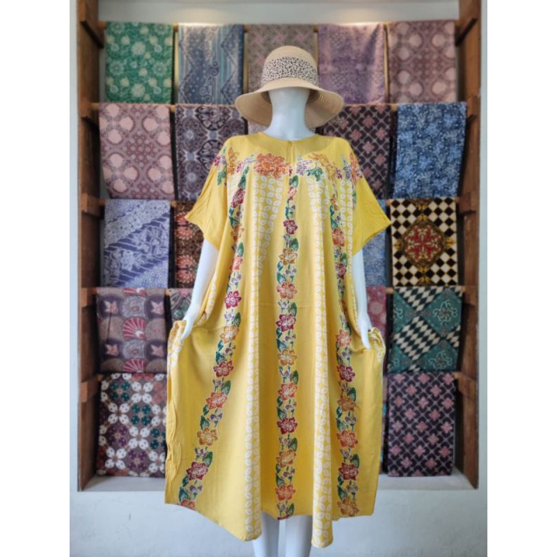 BAWUNG Daster Lowo Batik Colet Ld 140 Pb 115 Rayon Premium Candi Mekar Jumbo Busui Adem Tebal Nyaman