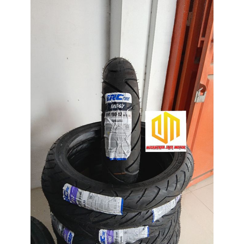 (FREE PENTIL) BAN DEPAN BELAKANG IRC 100/90-12 & 110/90-12 TUBLESS UNTUK SCOOPY DONAT