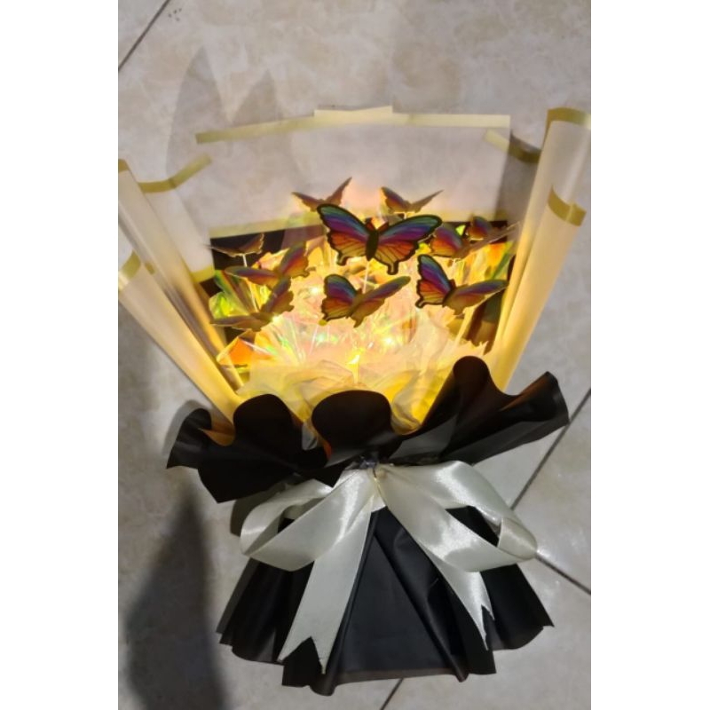 buket kupu kupu led/buket kupu kupu lampu/ buket indah