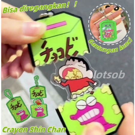 [New/Ready]Crayon Shinchan Teleskopik Rocker Akrilik Kreatif Liontin/Liontin Tas Sekolah/Tas Sekolah
