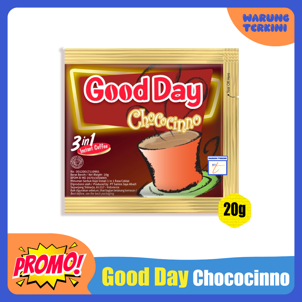 

Good Day Chococinno 20g 1 Renceng isi 10