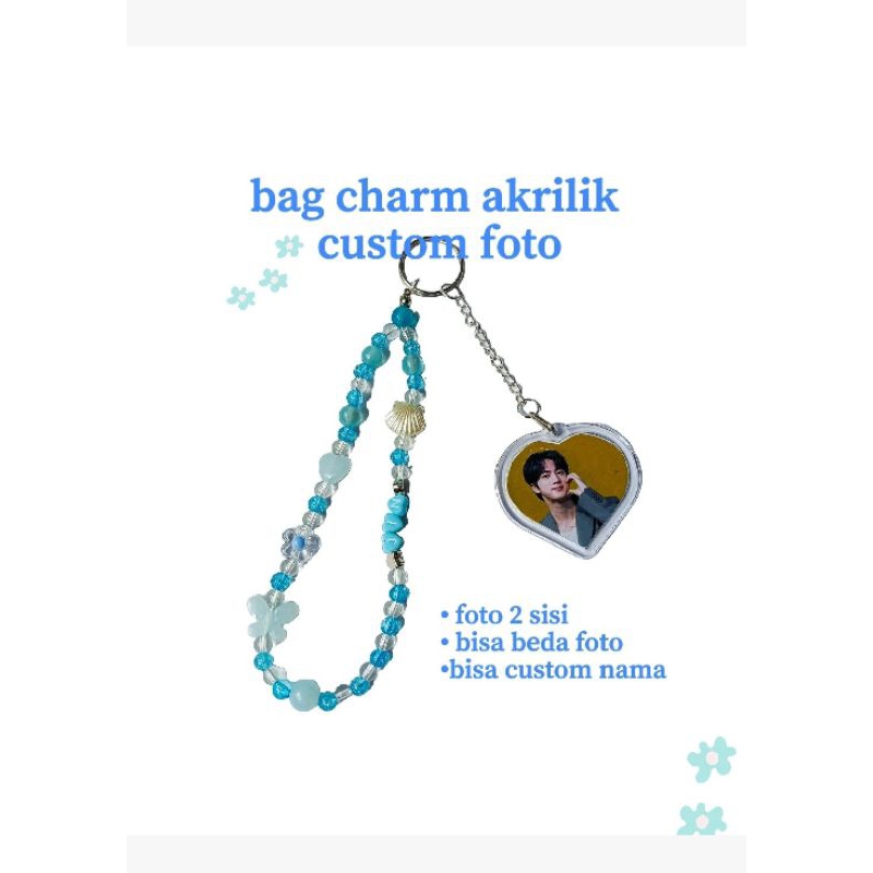 bag charm keychain custom foto gantungan kunci gantungan tas custom foto | gantungan kunci akrilik c