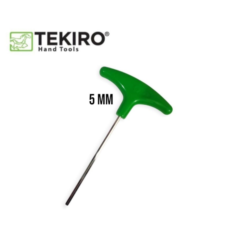 Tekiro Kunci L Type T 5 MM,/kunci L gagang pelastik 5 mm