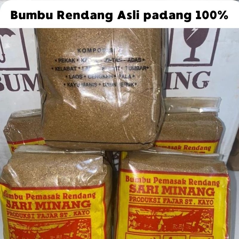 

Ygshop17 Sari Minang 500G Bumbu Rendang Masakan Padang Asli Minang