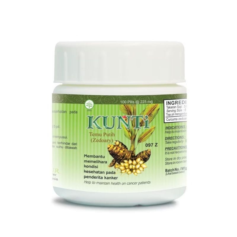 

kunti isi 100 pil untuk kanker & tumor jamu borobudur herbal