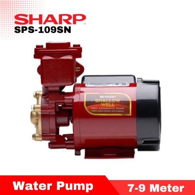 Pompa Air Sharp SPS 109SN Sumur Dangkal / Sharp Pompa Air SPS109SN (9 Meter)