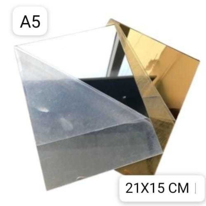 AKRILIK Mirror / Mirror Akrilik A5 GOLD / SILVER / ROSEGOLD / MERAH