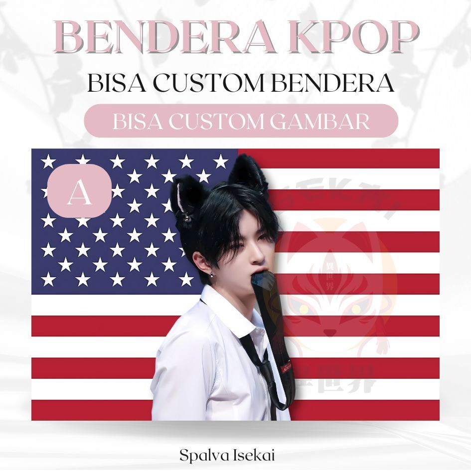 Bendera KPOP LEO XODIAC / KPOP Flag / BENDERA AMERIKA KPOP / KPOP Tapestry / Tapestri Kpop