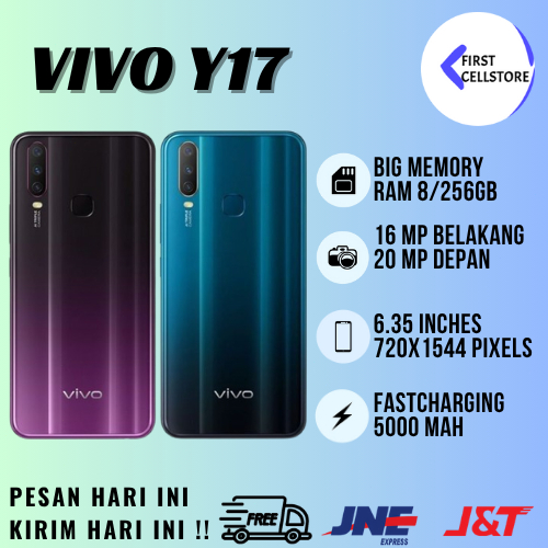 HP VIVO Y17 Smartphone / hp android murah RAM 8/256GB GARANSI 12 BULAN
