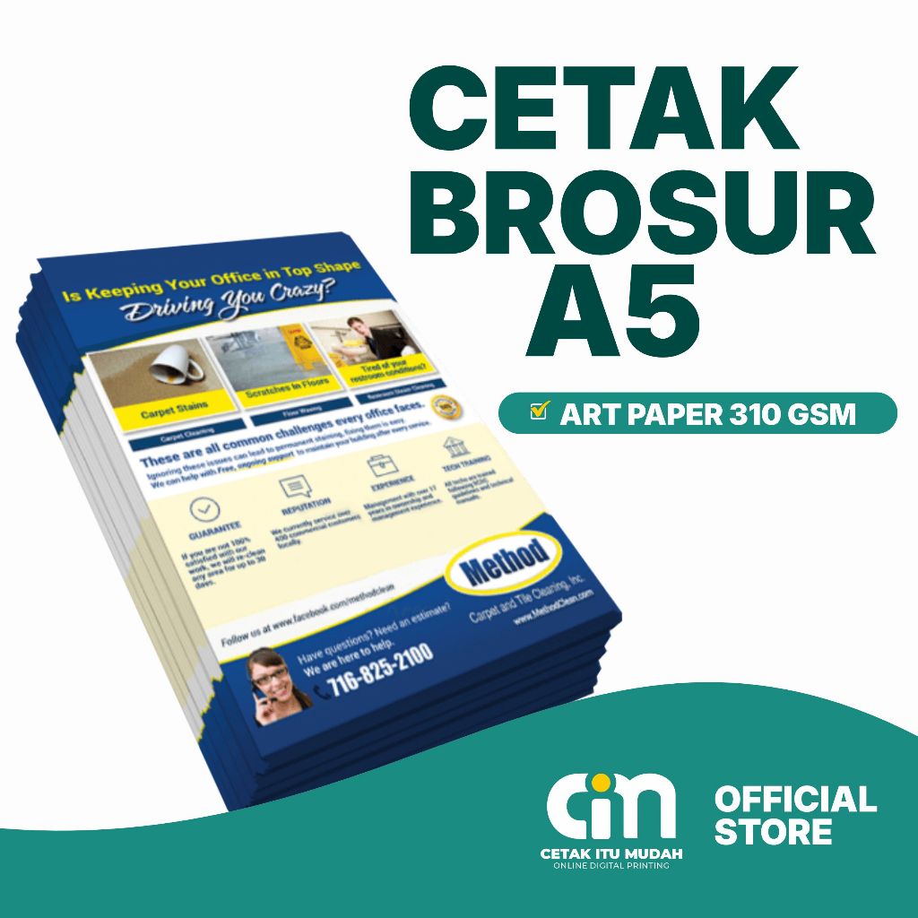 

Cetak Brosur A5 Art Paper 310 GSM