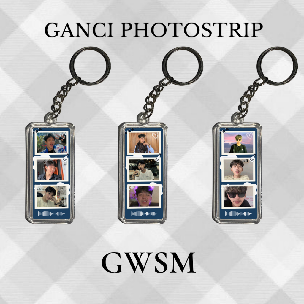 Ganci Photostrip GWSM Gantungan Kunci Landscape GWSM Keychan Photostrip Akrilik Garuda Wisnu Satria 
