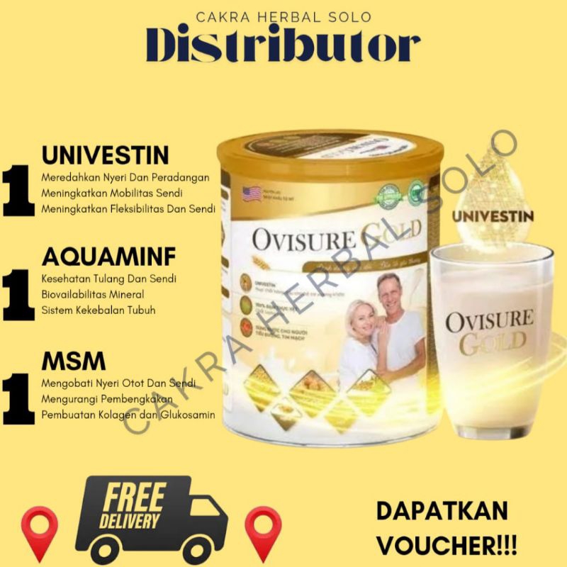 

OVISURE GOLD Asli USA KALENG 650 Gram - Susu Terapi Atasi Nyeri Sendi Tulang Dan Otot
