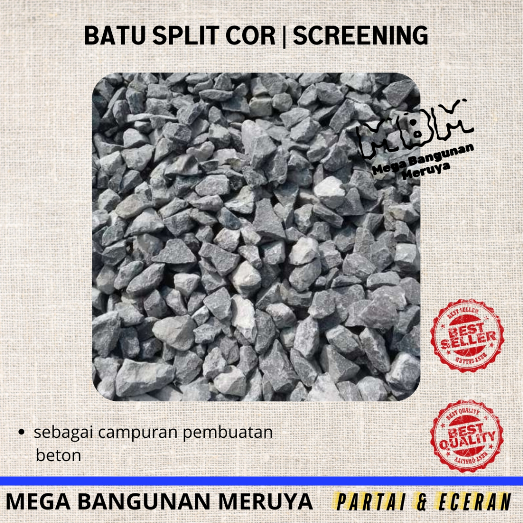 Batu Split Cor Sreening 0.5 kijang | colt 0.6 kbk | Setengah Kijang