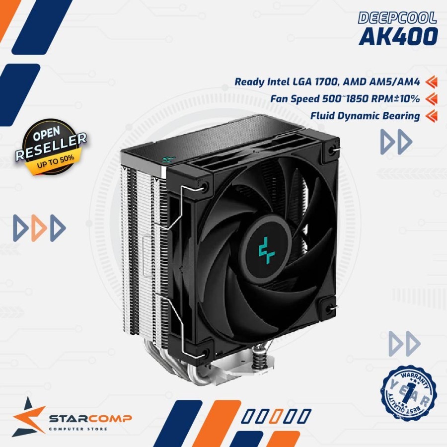 Deepcool AK400 Heatsink CPU Cooler Single Tower