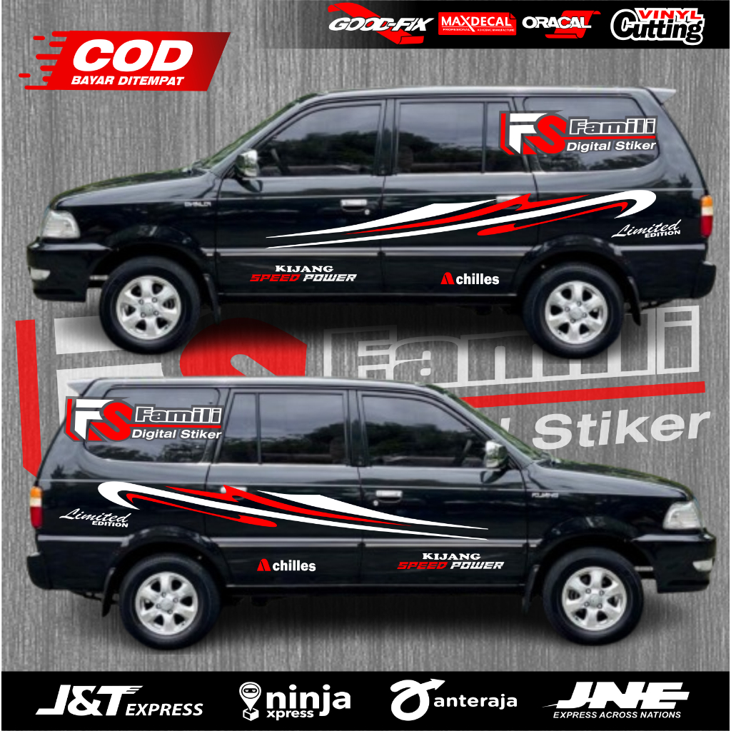 Stiker Mobil Kijang Super Stiker Body Kijang Super Stiker Kijang Super LGX