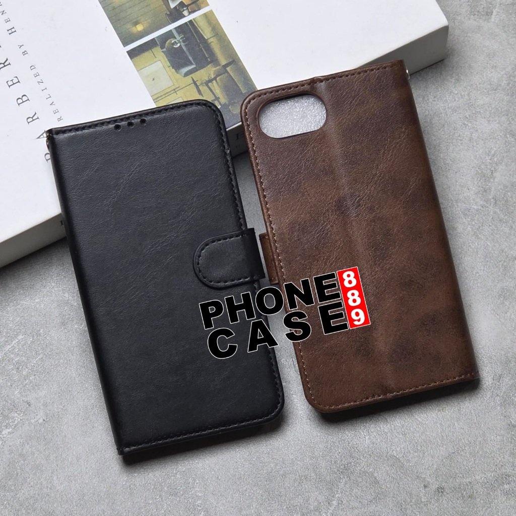 IPHONE 16 IPHONE 16 PRO IPHONE 16 PLUS IPHONE 16 PRO MAX IPHONE 16E LEATHER FLIP CASE DOMPET IPHONE 