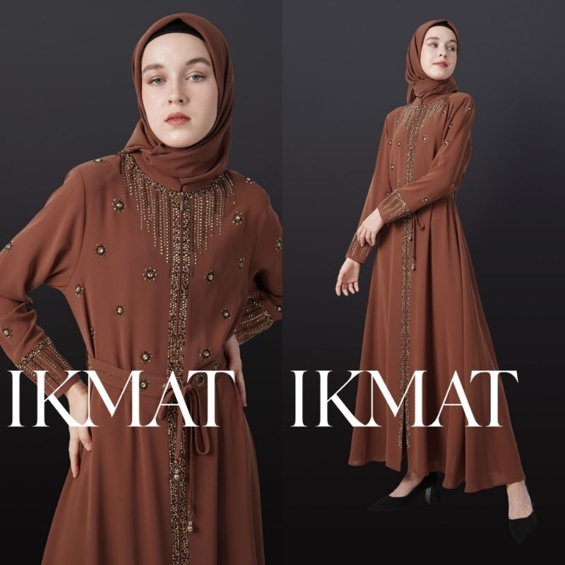 Abaya Hikmat Fashion By Neniku A3099 Brown