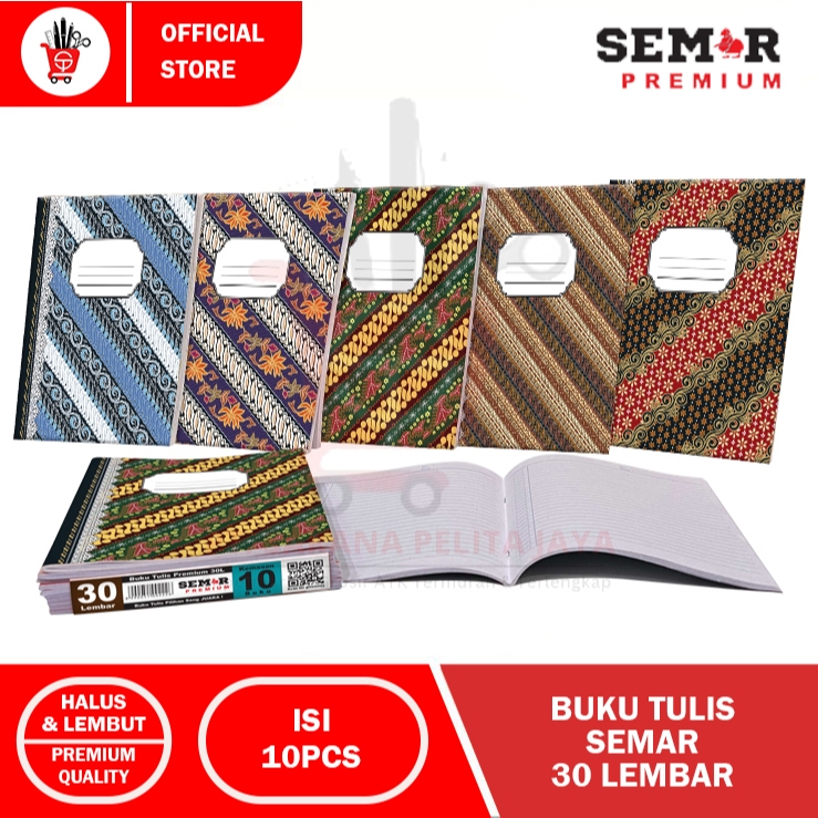 

Book | Buku Tulis Semar Premium All Series 30 Lembar (1 PACK)