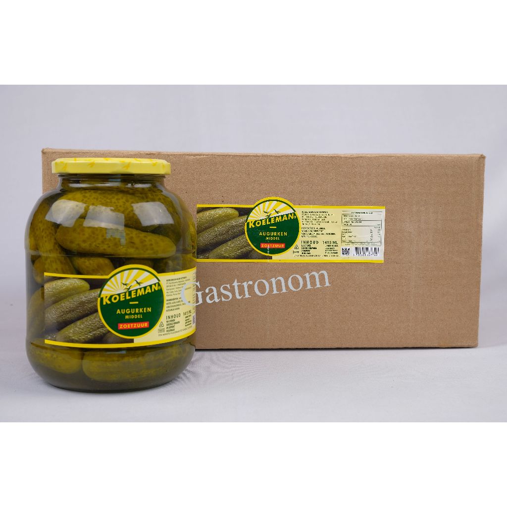 

Acar Mentimun / Dill Gerkins / Dill Gerkins Pickles Koeleman 6 x 1.415ml - Karton