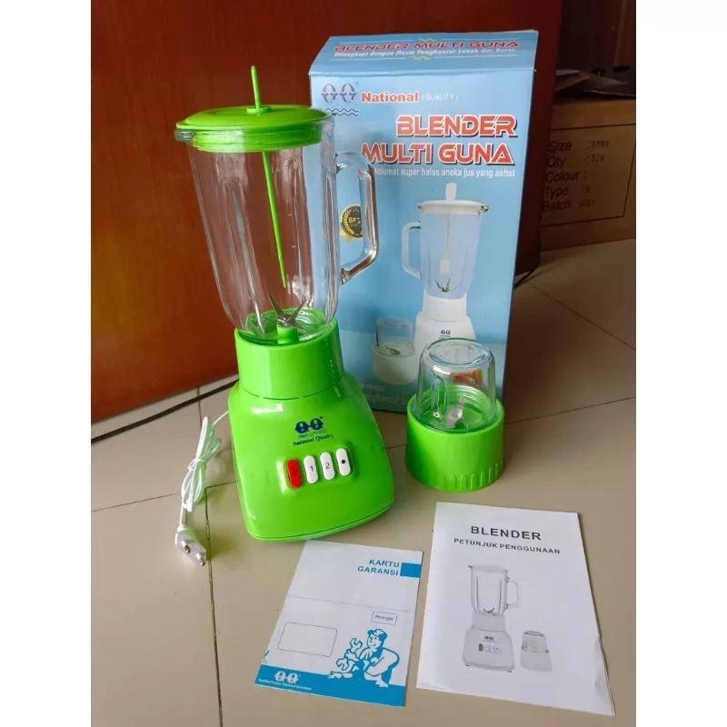 Blender Murah Kaca QQ National GMM 18 - blender multiguna blender kaca murah - Blender 2in1