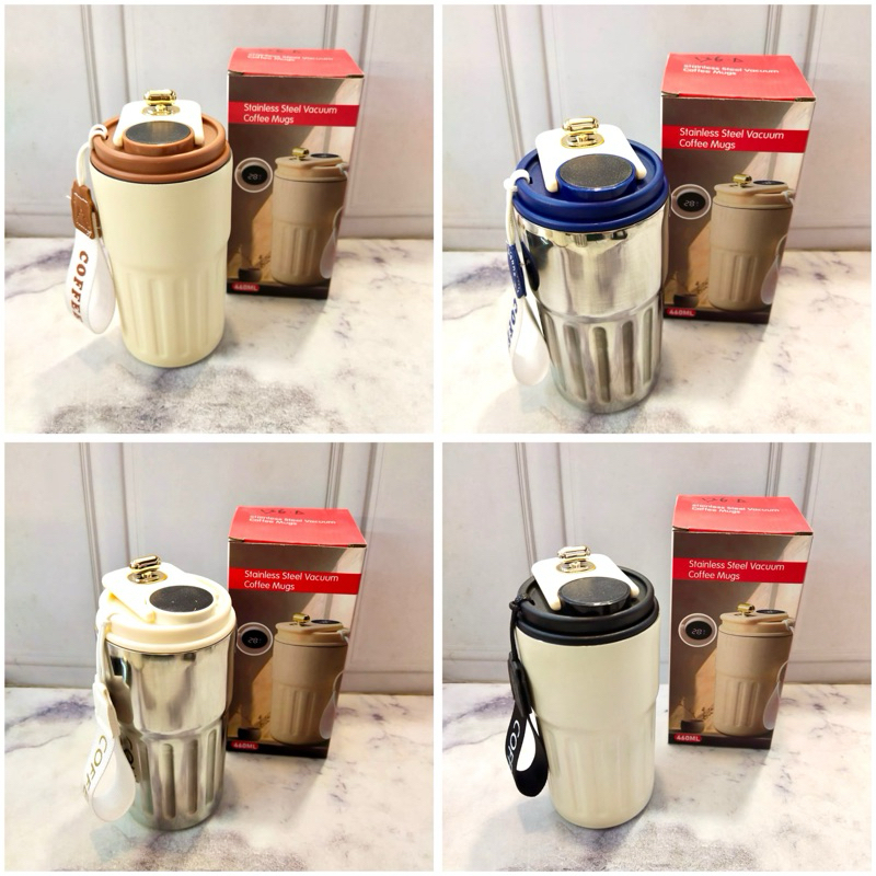 TUMBLER STAINLESS STEEL LED 136-316 450ml ADA STRAP TENTENG//TUMBLER HOT N COOL