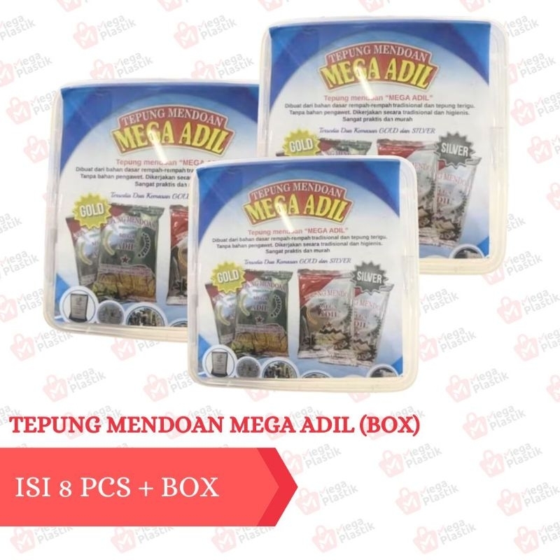 

TEPUNG MENDOAN MEGA ADIL BOX (ISI 8PCS)