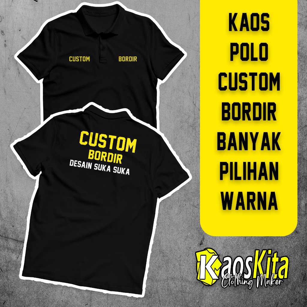 KAOS POLO CUSTOM BORDIR LACOSTE CVC