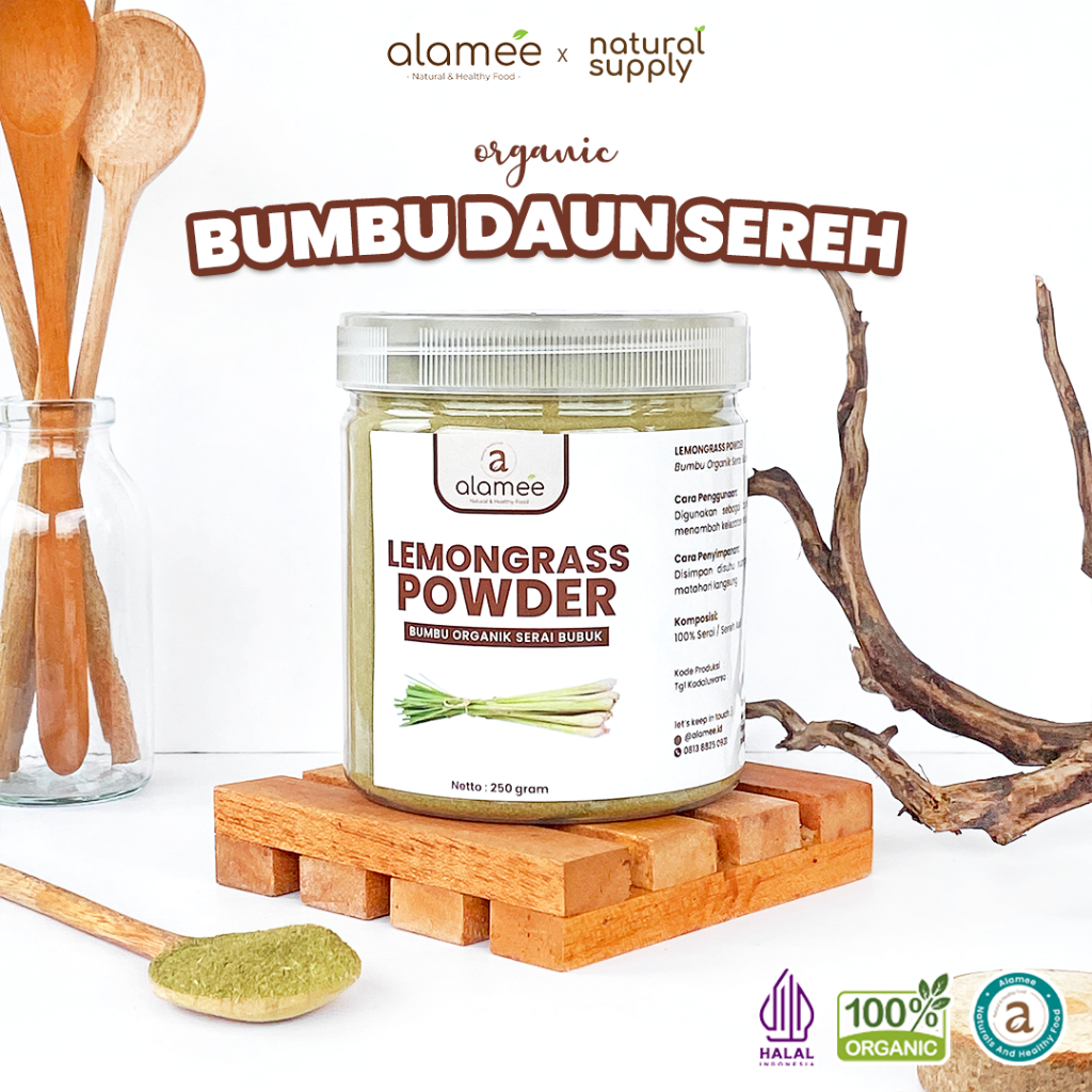

Sereh Bubuk Lemongrass Seasoning Powder Bumbu Masak Dapur Sereh Serai Organik Murni Asli Masakan