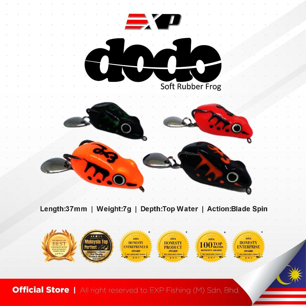 EXP DODO FROG Soft Frog umpan casting umpan gabus kodok tiruan umpan tiruan karet asli thailand