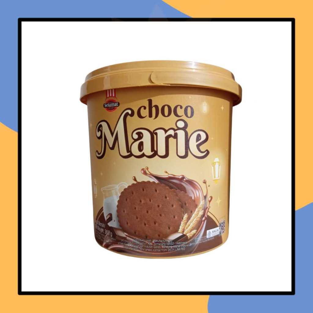 

Selamat Choco Marie 300gr Biskuit Gandum Susu Krim Coklat Kukis Chocolate Kemasan Jar