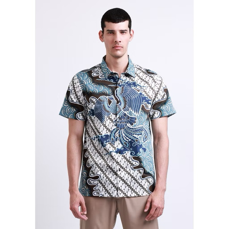 Manzone-Kemeja Batik Lengan Pendek-RATAGAMA BROWN