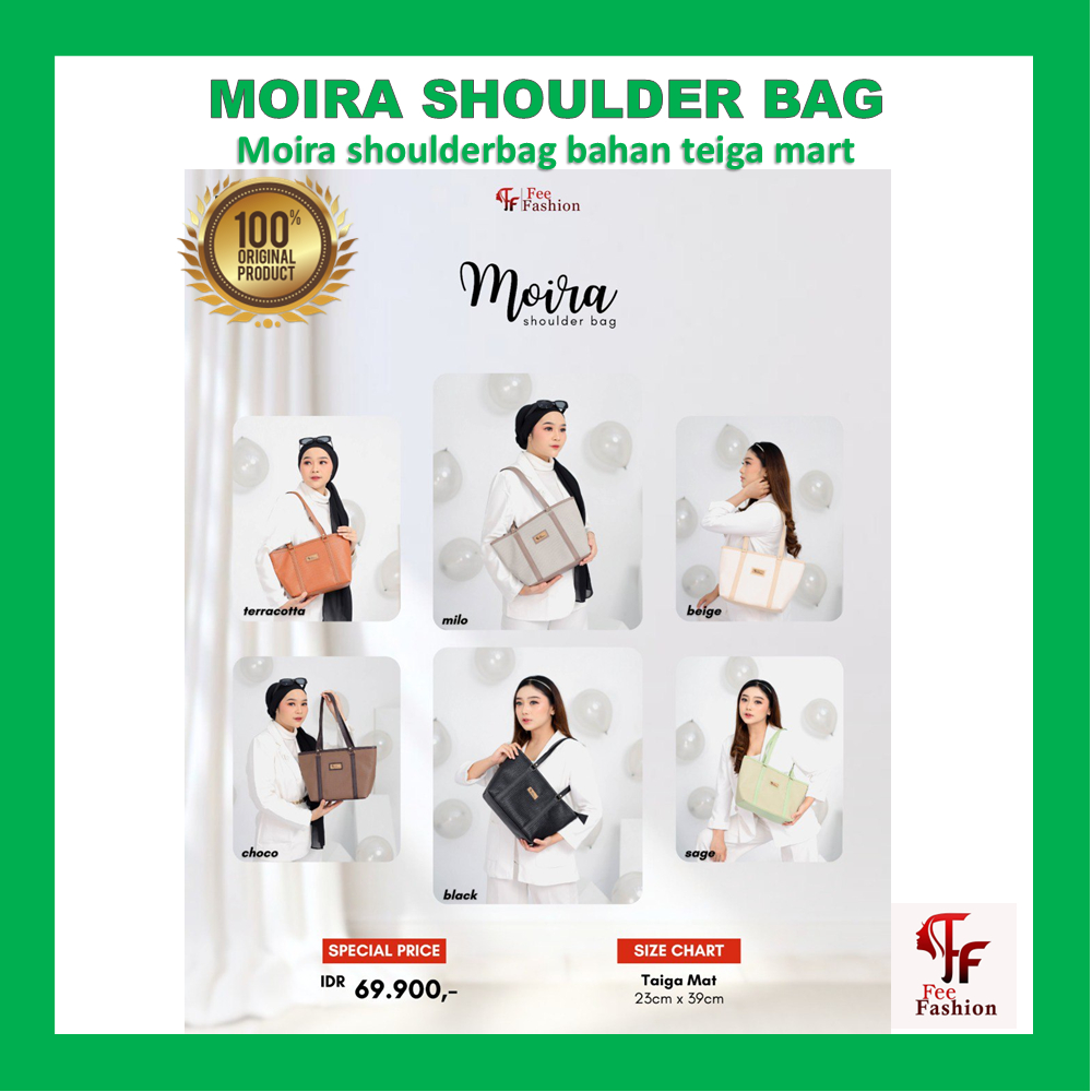 MOIRA SHOULDER BAG - FEE FASHION - MATT TAIGA - SHOULDER BAG WANITA - TAS WANITA