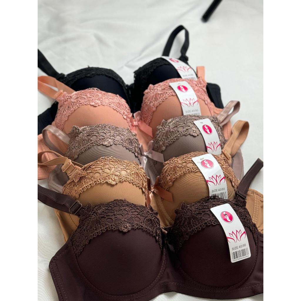 4pcs  Bh bra Kawat Wanita  / Cup B / Kait 3 / Bh Import / Size 36 - 44 / Real Pict