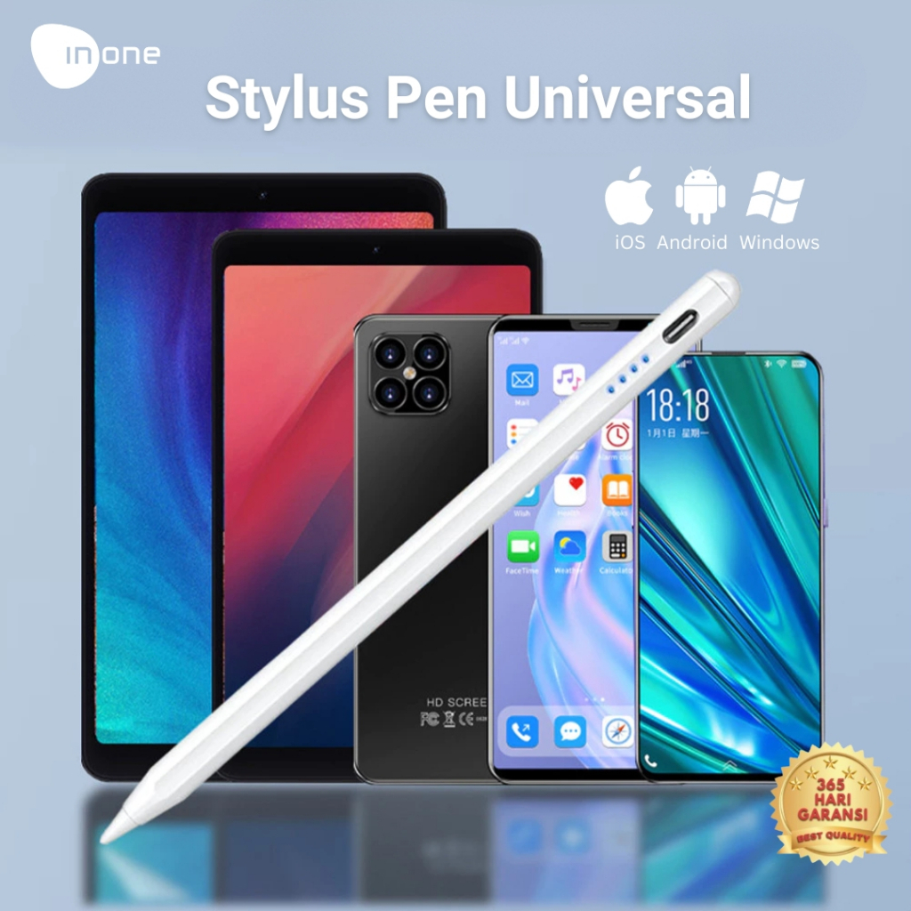 INONE Stylus Pen Universal Untuk semua Tipe Hp Android/Iphone/Tablet Drawing Pen