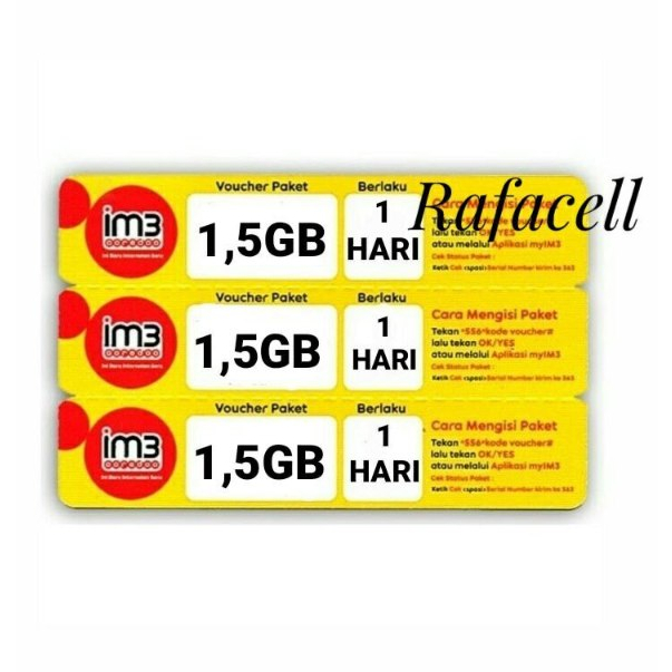 INDOSAT DATA FREEDOM INTERNET 1,5GB(5GB) 1HARI
