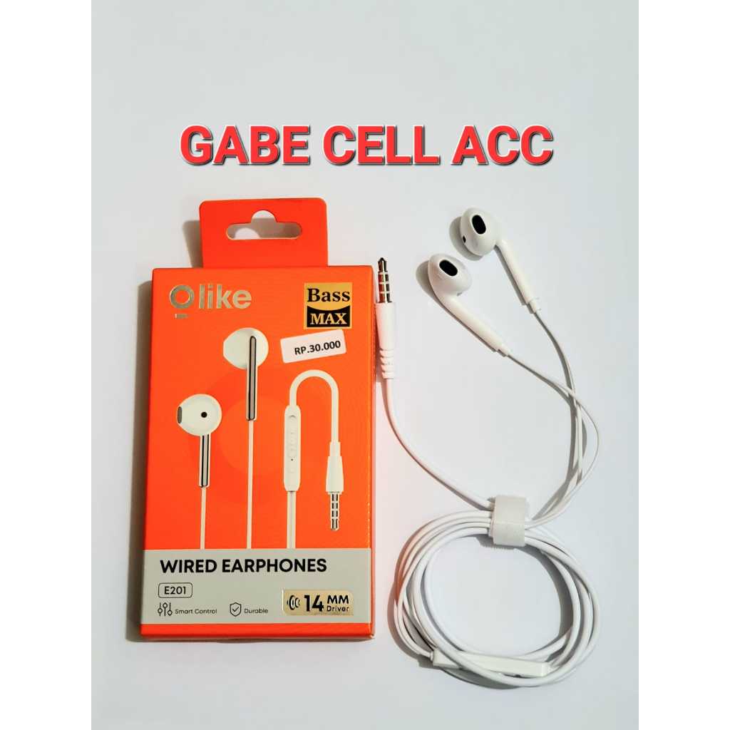 HANDSFREE HEADSET WIRED EARPHONES OLIKE E201. OLIKE E20S