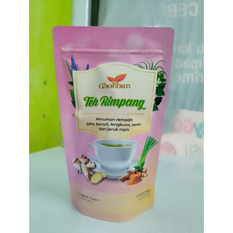 

Teh Rimpang Gholiban Teh Celup Herbal 100% Alami Tanpa Pengawet